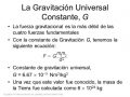 ¿Qué es la constante gravitacional?