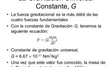 ¿Qué es la constante gravitacional?